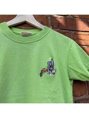 vintage bugs bunny embroidered t shirt 90s S